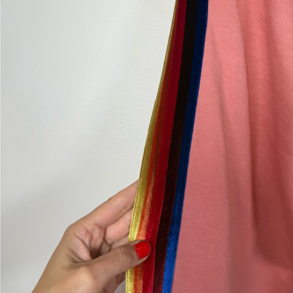 Aviator Nation Red‎ Velour 5 Stripe Sweatpants - Picture 6 of 9